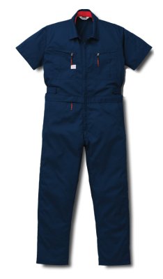 画像2: 6901 腰割れ式 半袖ツヅキ服（3色） (2)