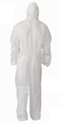 画像4: 100 簡易つなぎ防護服(不織布)・5着セット（1色） (4)