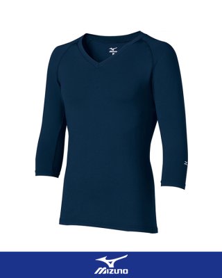 画像4: MZ-0135 Vネックアンダーウェア(七分袖)・メンズ (3色) (4)