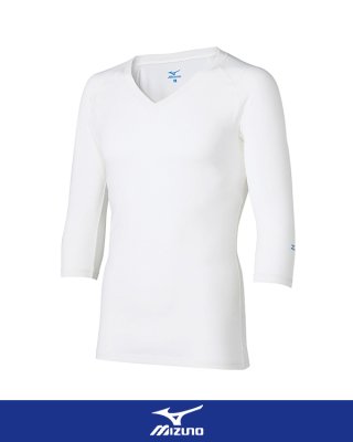 画像3: MZ-0135 Vネックアンダーウェア(七分袖)・メンズ (3色) (3)