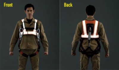 画像9: az8717 ベンチレーションメッシュベスト・フルハーネス対応(3色) (9)