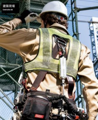 画像10: az8717 ベンチレーションメッシュベスト・フルハーネス対応(3色) (10)