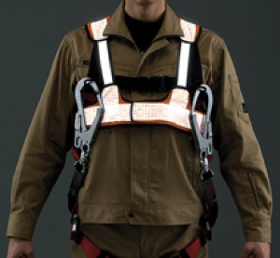 画像6: az8717 ベンチレーションメッシュベスト・フルハーネス対応(3色) (6)