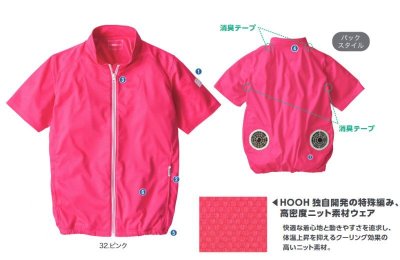 画像14: V771【セット】ブルゾン・ファン・バッテリー(充電器付)／半袖ニット (14)