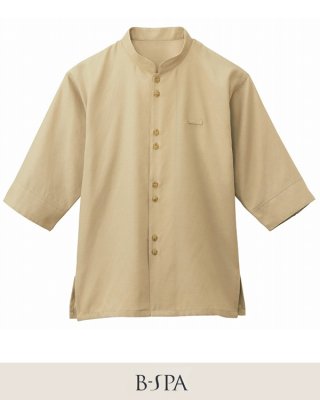 画像3: 24307 七分袖マオカラーシャツ・兼用 (5色) (3)