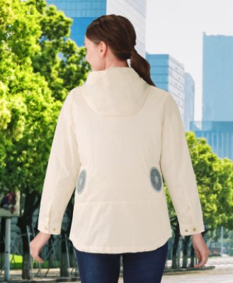 画像4: 87500【ブルゾンのみ】自重堂空調服(R)／レディース・マウンテンパーカー (4)