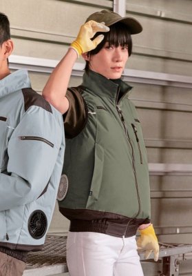 画像2: KU92120【ブルゾンのみ】空調服(R)／ベスト(フルハーネス)・遮熱 (2)