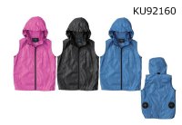 画像2: KU92160【空調服(R)セット】空調服(R)ブルゾン・ファン・バッテリー(充電器付)／キッズベスト(フード)