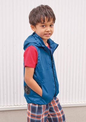 画像2: KU92160【ブルゾンのみ】空調服(R)／キッズベスト(フード) (2)