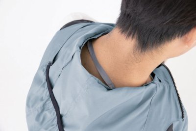 画像10: XE98024【ブルゾンのみ】ジーベック空調服(R)/遮熱ベスト(フード)・サイドファン (10)