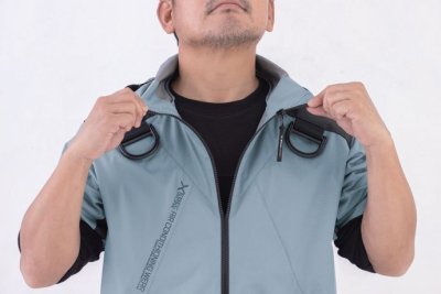 画像18: XE98105【ブルゾンのみ】ジーベック空調服(R)/遮熱半袖(ハーネス)・サイドファン (18)