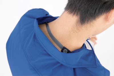 画像12: XE98022【空調服(R)セット】ブルゾン・ファン・バッテリー(充電器付)／半袖(テクノクリーン)・サイドファン (12)