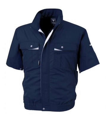 画像3: XE98022【空調服(R)セット】ブルゾン・ファン・バッテリー(充電器付)／半袖(テクノクリーン)・サイドファン (3)