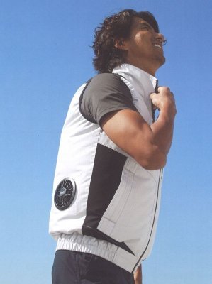 画像10: 9201【空調服(R)セット】ブルゾン・ファン・バッテリー(充電器付)/ベスト・ヘリンボーン (10)
