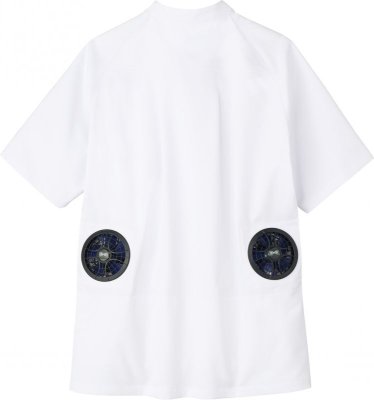 画像4: KC8717【コックコートのみ】空調服(R)コックコート/半袖 (4)