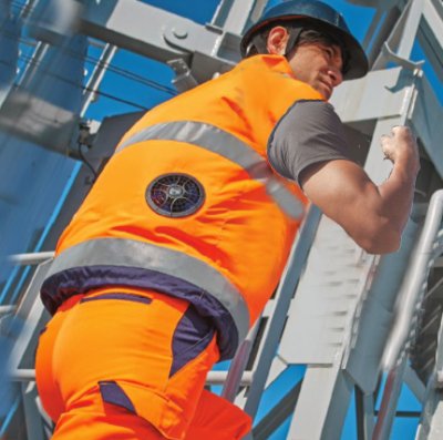 画像3: 9203【ブルゾンのみ】旭蝶空調服(R)／高視認ベスト (3)