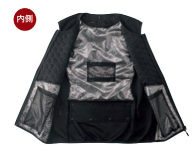 画像3: 【LIバッテリー用】NC5141 Nヒートベスト+NZ-RHEAT発熱体2枚付(選べるバッテリー有無) (3)