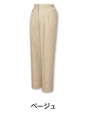 画像2: 84106 レディースツータックパンツ［裏付］（5色） (2)
