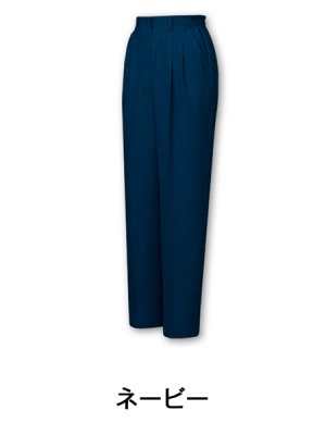 画像2: 46906 レディースツータックパンツ（裏付）（3色） (2)