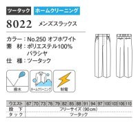 画像1: 8022 メンズスラックス (1色)