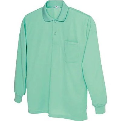 画像2: az10578 長袖ポロシャツ・吸汗速乾（10色） (2)