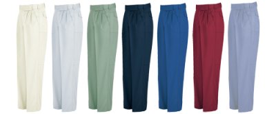 画像9: az5572 ツータックパンツ・夏（7色） (9)