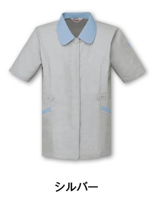 画像4: 45335 レディース半袖スモック（4色） (4)