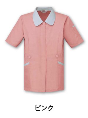 画像5: 45335 レディース半袖スモック（4色） (5)