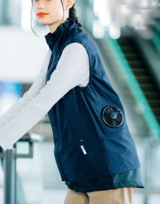 画像4: 70191【ベストのみ】セロリー空調服(R)／ベスト・ポリ100% (4)