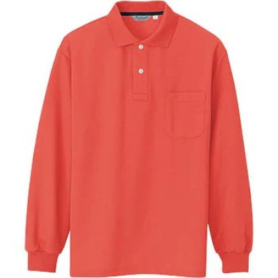 画像11: azCL1001 メンズ長袖ポロシャツ・吸汗速乾（10色） (11)