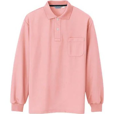 画像8: azCL1001 メンズ長袖ポロシャツ・吸汗速乾（10色） (8)