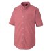 画像1: AZ7825 男女兼用ボタンダウン半袖ギンガムチェックシャツ (3色) (1)