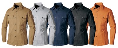 画像7: az6545 長袖シャツ・厚地 (5色) (7)