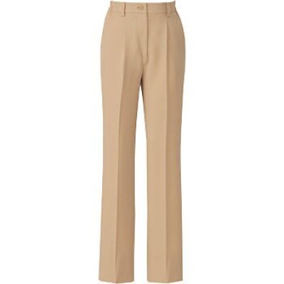 画像3: az7644 レディースシャーリングパンツ1タック（3色） (3)