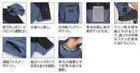 画像3: XE98026【ブルゾンのみ】ジーベック空調服(R)／半袖・サイドファン