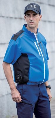 画像9: XE98027【ブルゾンのみ】ジーベック空調服(R)／半袖・サイドファン (9)