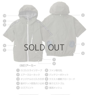 画像13: 0129-01【セット】G.G.ブルゾン・ファン・バッテリー(充電器付)/半袖 (13)