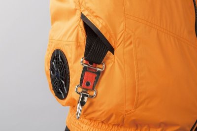 画像11: 268801【セット】エアセンサーブルゾン・ファン・バッテリー(充電器付)/半袖・遮熱(ハーネス) (11)