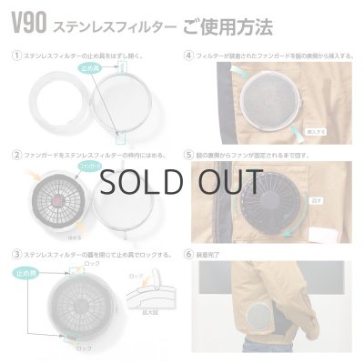 画像4: V90 快適ウェア用ステンレスフィルター(2個) (4)