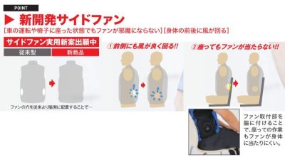 画像10: XE98028【ブルゾンのみ】ジーベック空調服(R)／ベスト・サイドファン (10)