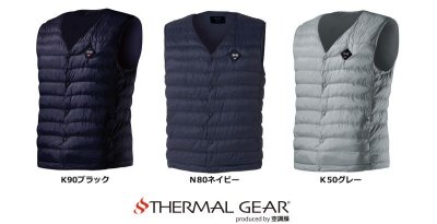画像2: 【LIバッテリー用】TG22102 発熱防寒ベストTHERMAL GEAR(R)(選べるバッテリー) (2)