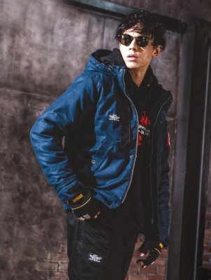 画像5: 8210 防寒ジャケット・大型フード付 (3色) (5)