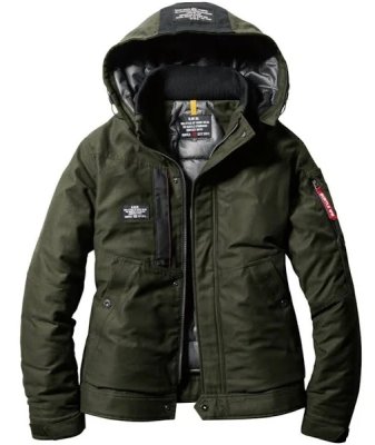 画像4: 8210 防寒ジャケット・大型フード付 (3色) (4)