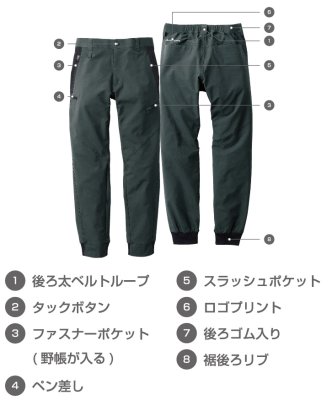 画像5: SW70-2408 ジョガーパンツ (2色) (5)