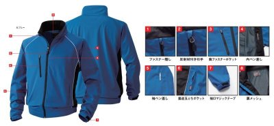 画像5: SW0043 防風カラーブルゾン (5色) (5)