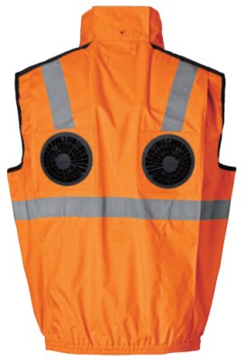 画像5: NC1072【空調服(R)セット】NSPブルゾン・ファン・バッテリー(充電器付)/高視認ベスト・上部ファン (5)