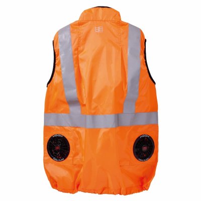 画像3: V9799【セット】ブルゾン・ファン・バッテリー(充電器付)／高視認反射ベスト (3)