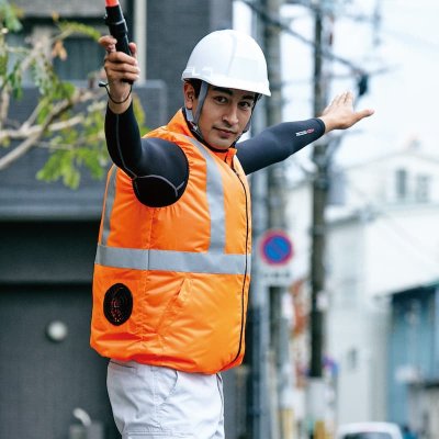 画像5: V9799【セット】ブルゾン・ファン・バッテリー(充電器付)／高視認反射ベスト (5)