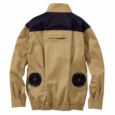 画像3: V4211【セット】ブルゾン・ファン・バッテリー(充電器付)/難燃長袖・フルハーネス (3)