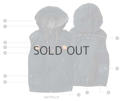 画像6: 0309-06【ブルゾンのみ】G.G.／EF用ベスト(フルハーネス)・遮熱 (6)